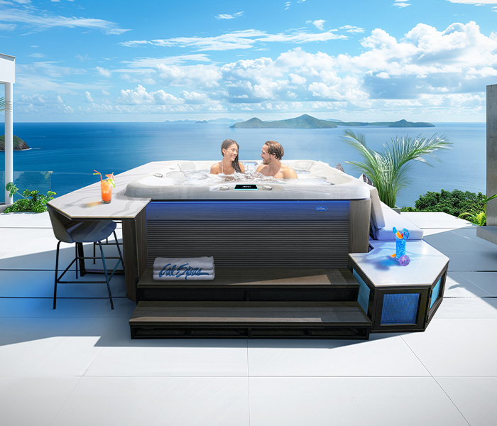 Calspas hot tub being used in a family setting - Margate